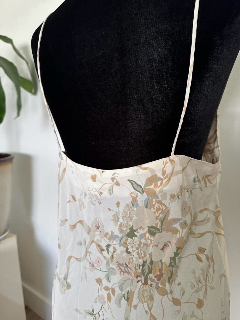 Vintage Calvin Klein Floral Slip Dress - Picture 2 of 8